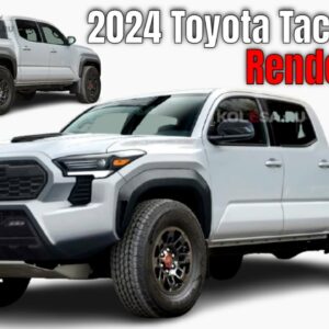 New 2024 Toyota Tacoma Pickup Truck Rendered