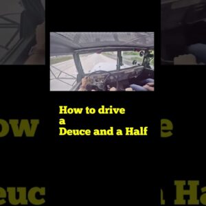 How to Drive a Deuce and a Half #shorts #m134 #M35A2 #deuce #military #6x6 #convoy