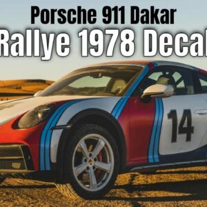 Porsche 911 Dakar Rallye 1978 Decal