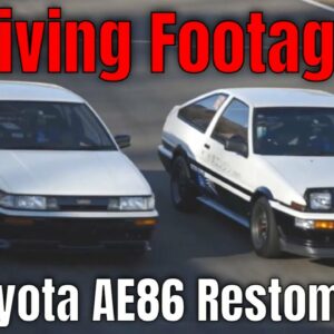 Toyota AE86 Restomod BEV and H2 Concepts Driving Footage