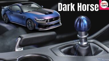 2024 Ford Mustang Dark Horse Interior Features Blue Titanium Shift Knob