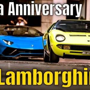 Lamborghini Miura Anniversary Video With Porsche, Audi, and McLaren