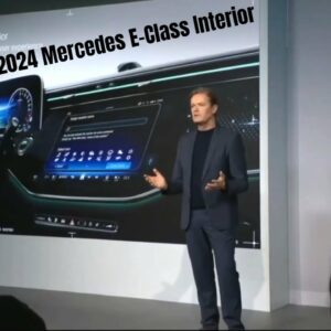 New 2024 Mercedes E Class Interior Press Presentation