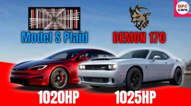 Performance Comparison   Tesla Model S Plaid vs 2023 Dodge Challenger SRT Demon 170