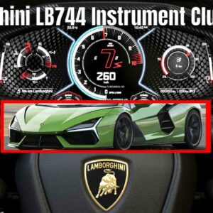 Lamborghini LB744 Aventador Successor Instrument Cluster With Seven Driving Modes