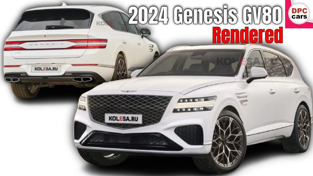 2024 Genesis GV80 Facelift Rendered