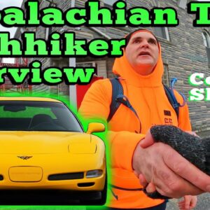 Appalachian Trail Hitchhiker Interview in a Corvette Shuttle #appalachiantrail