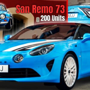 Limited To 200 Units Alpine A110 San Remo 73 Edition Revealed