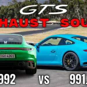 Porsche 911 Carrera GTS 992 vs 991 2 Exhaust Sound