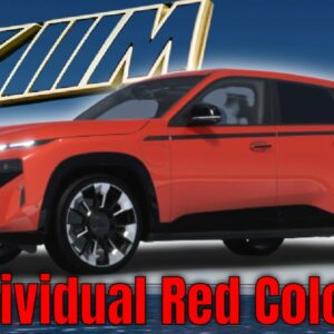 2023 BMW XM in Individual Red Colors