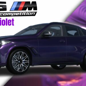 2024 BMW X6 M Competition in Techno Violet Metallic Code 299