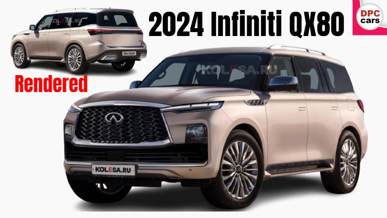 New 2024 Infiniti QX80 Luxury SUV Rendered