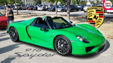 Rare Python Green Porsche 918 Spyder At Porsche Car Event