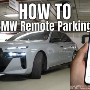 BMW Automated Parking with Remote Control App Instructions on 2023 7 Series