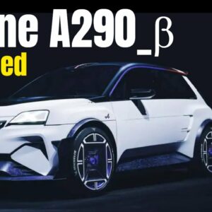 The Alpine A290 β has been unveiled as an electric hot hatch featuring a centrally positioned driver