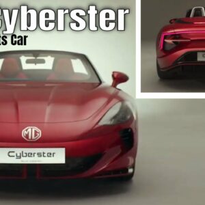 New MG Cyberster Electric Sports Car Rivals The Tesla Roadster
