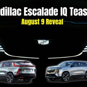 All Electric Cadillac Escalade IQ Teaser Before August 9 Reveal