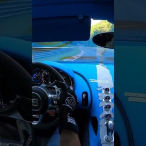 Bugatti Chiron Pur Sport Driving at Racetrack