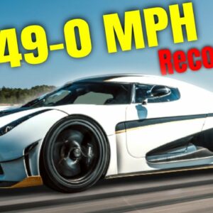 Koenigsegg Regera Faster Then Rimac Nevera in 0-249-0 MPH Record Run