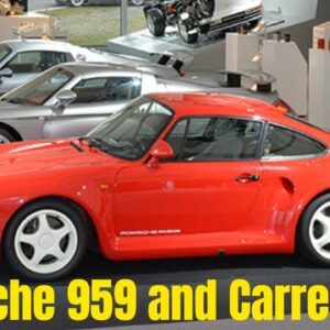 Porsche 959 and Carrera GT at the 75 Years Sports Cars Celebration