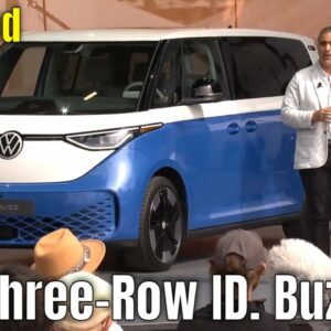 Volkswagen Reveals Three Row ID.  Buzz in Huntington Beach California
