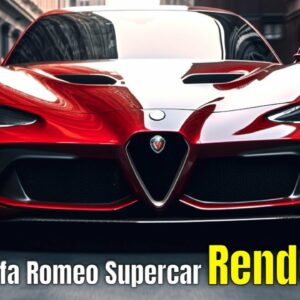 2024 Alfa Romeo Supercar Rendered Before August 30 Reveal