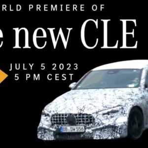 2024 Mercedes Benz CLE Coupe Teased Ahead Of Official Reveal On July 5th