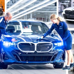 Production of the 2024 BMW 5 Series at BMW Group Plant Dingolfing Germany