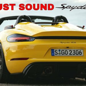 Exhaust Sound: 2024 Porsche 718 Spyder RS in Racing Yellow