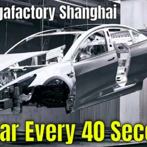 Tesla Makes An EV Every 40 Seconds At Gigafactory Shanghai