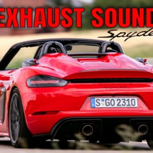 Exhaust Sound: 2024 Porsche 718 Spyder RS Weissach Package in Guards Red