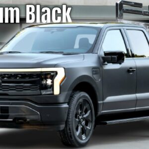 The 2024 Ford F-150 Lightning Platinum Black Featuring Matte Wrap With $100K Price Tag