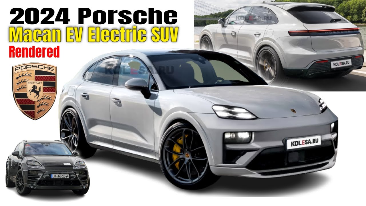 2024 Porsche Macan EV Electric SUV Rendered