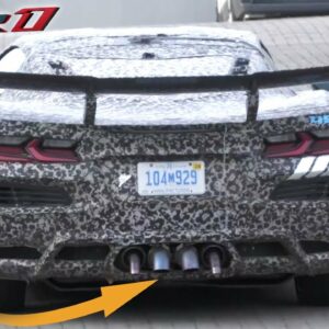 2025 Chevy Corvette ZR1 With Different Rear Wings Spied - Part 2