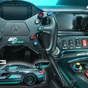 Mercedes AMG GT2 PRO CUBE CONTROLS steering wheel and Interior