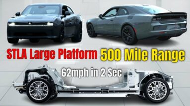 Stellantis New Dodge Charger BEV native STLA Large Platform with 500 Mile Range