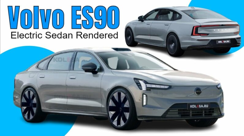 Volvo ES90 Electric Sedan Rendered